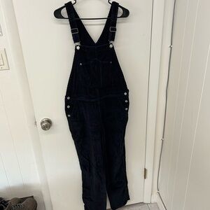 Old Navy Dark Navy Corduroy Overalls Classic Workwear